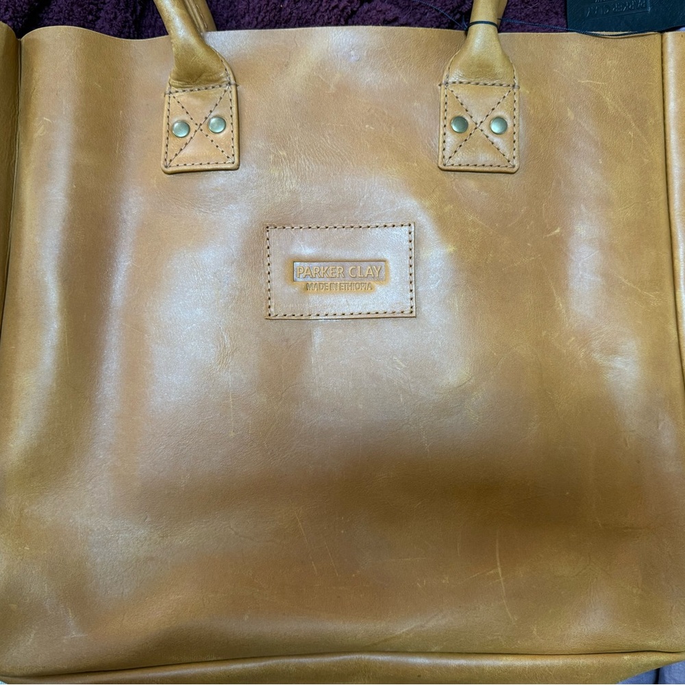 Parker Clay- Merkato Signature Tote-SOLD OUT- Rusty Brown—orig $248 - Picture 10 of 11